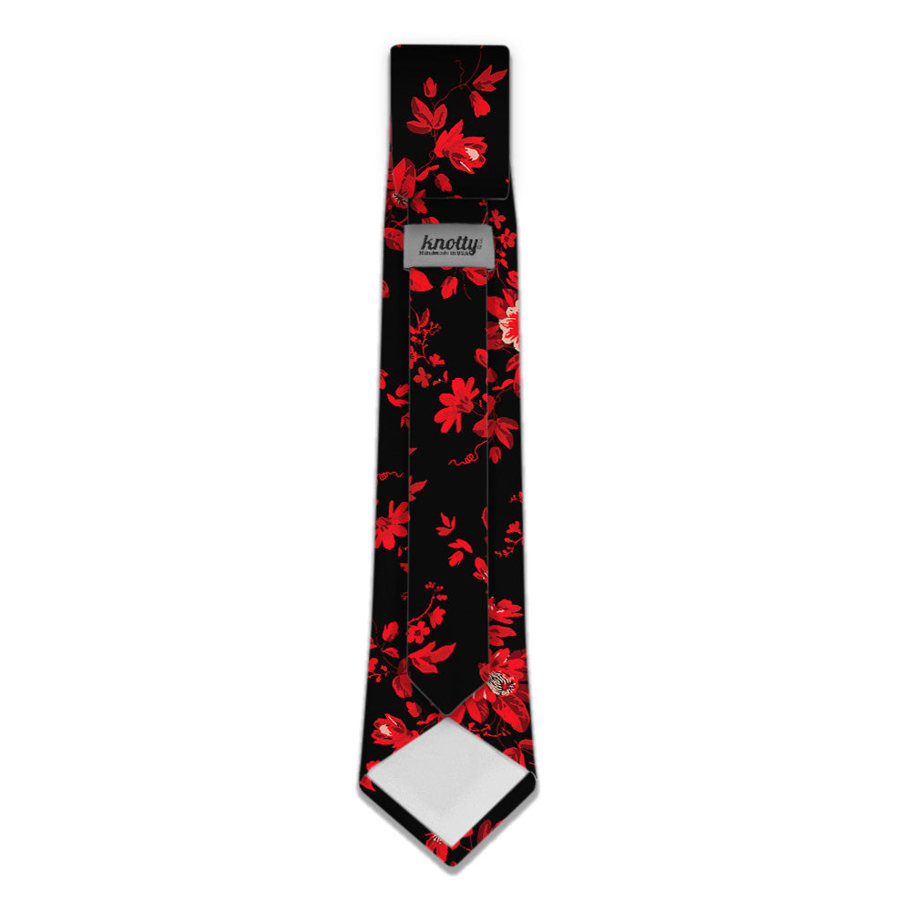 Noir Floral Necktie -  -  - Knotty Tie Co.