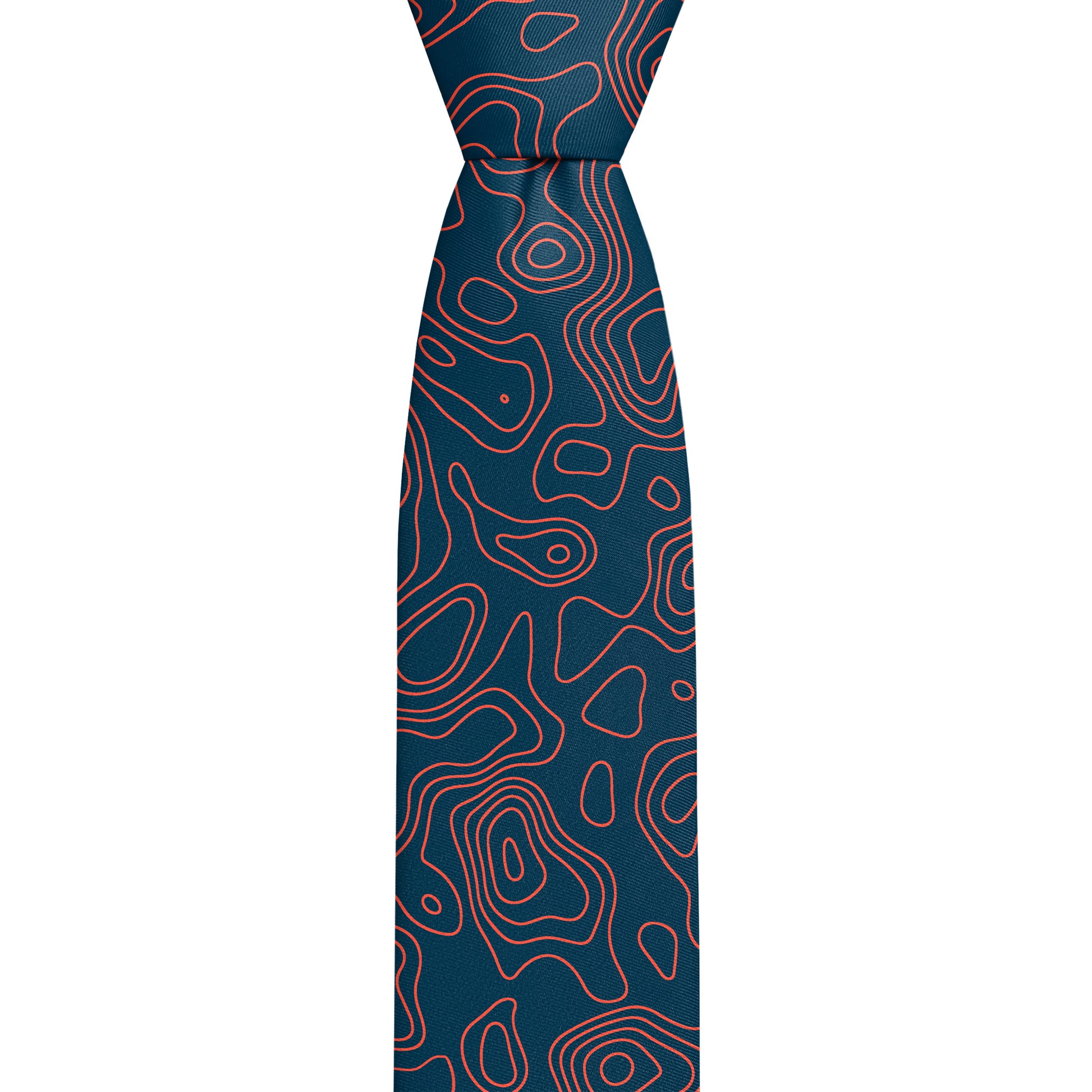 Custom Topographic 1 Logo Tie - Knot - Knotty Tie Co.