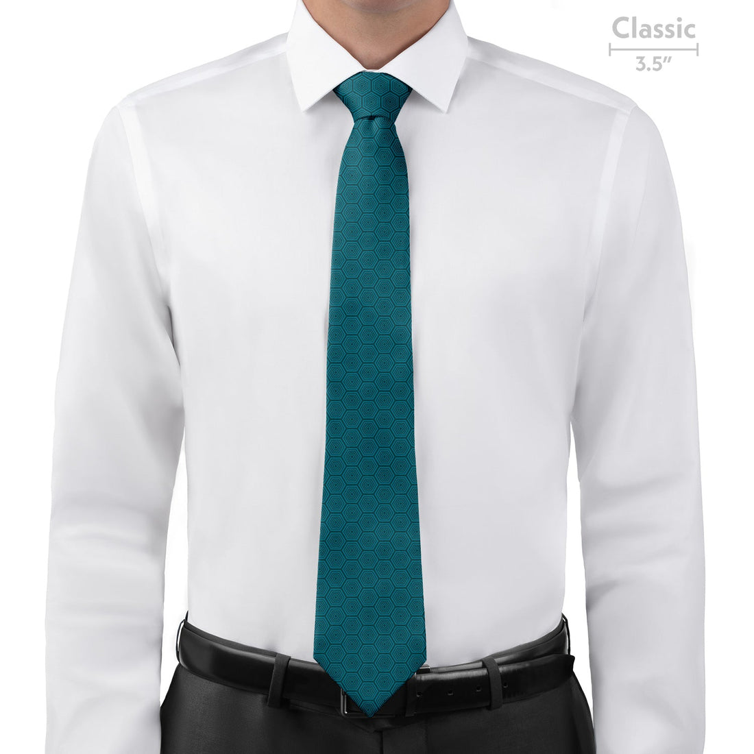 Tortoiseshell Geometric Necktie - Classic - Knotty Tie Co.