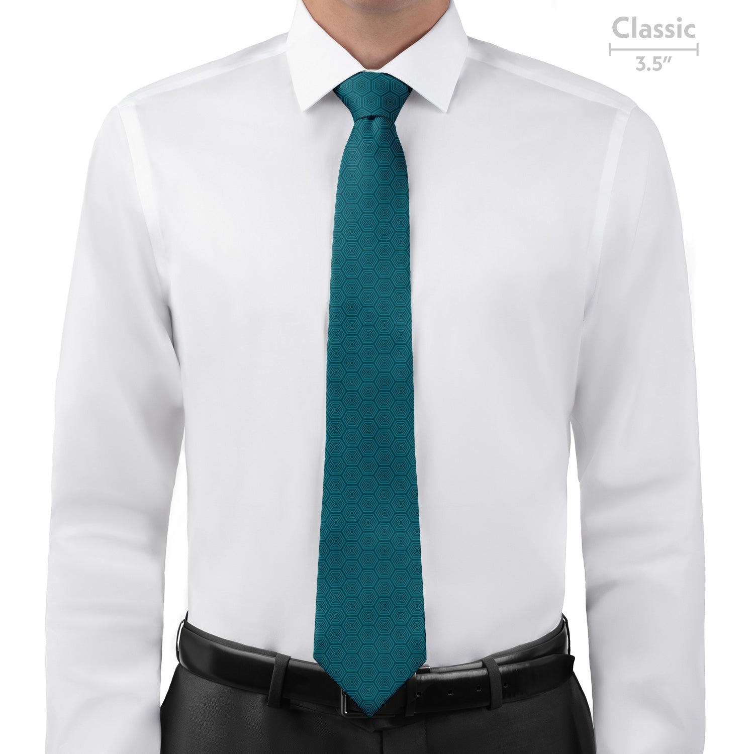 Tortoiseshell Geometric Necktie - Classic - Knotty Tie Co.