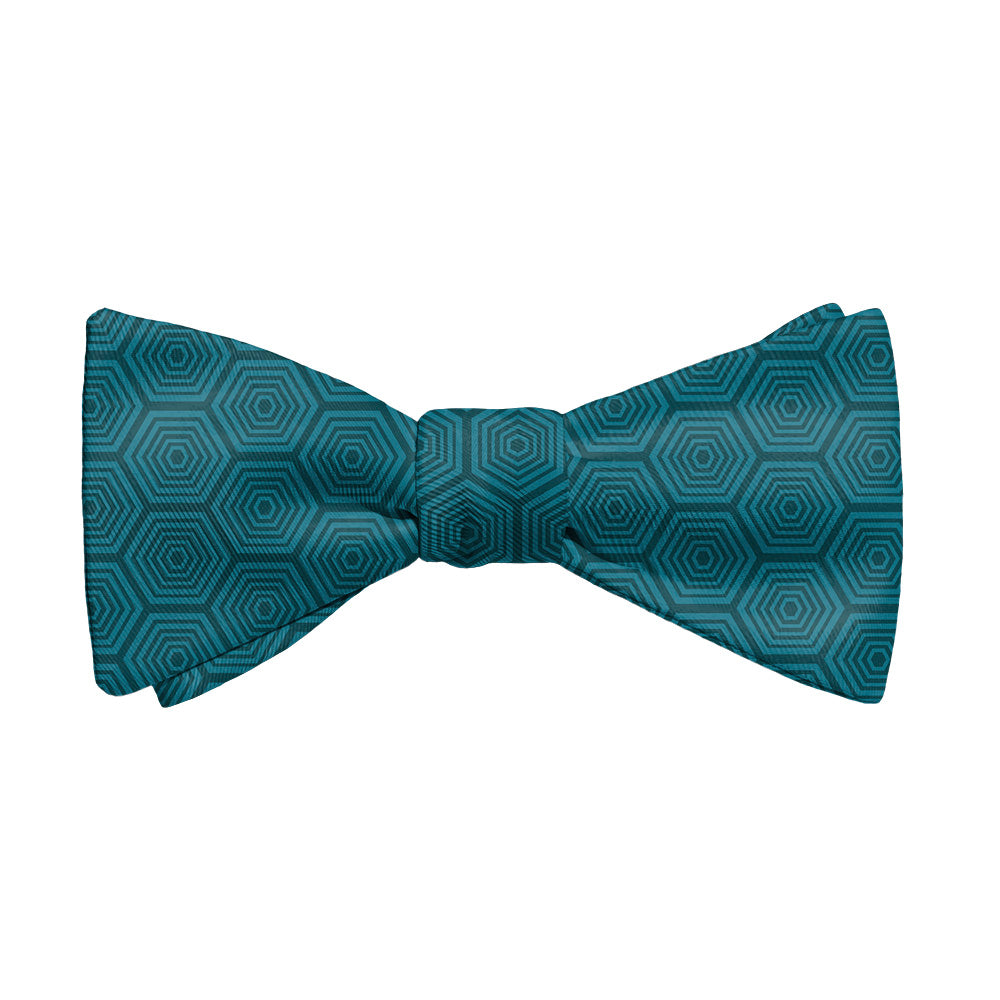 Tortoiseshell Geometric Bow Tie - Adult Standard Self-Tie 14-18" -  - Knotty Tie Co.