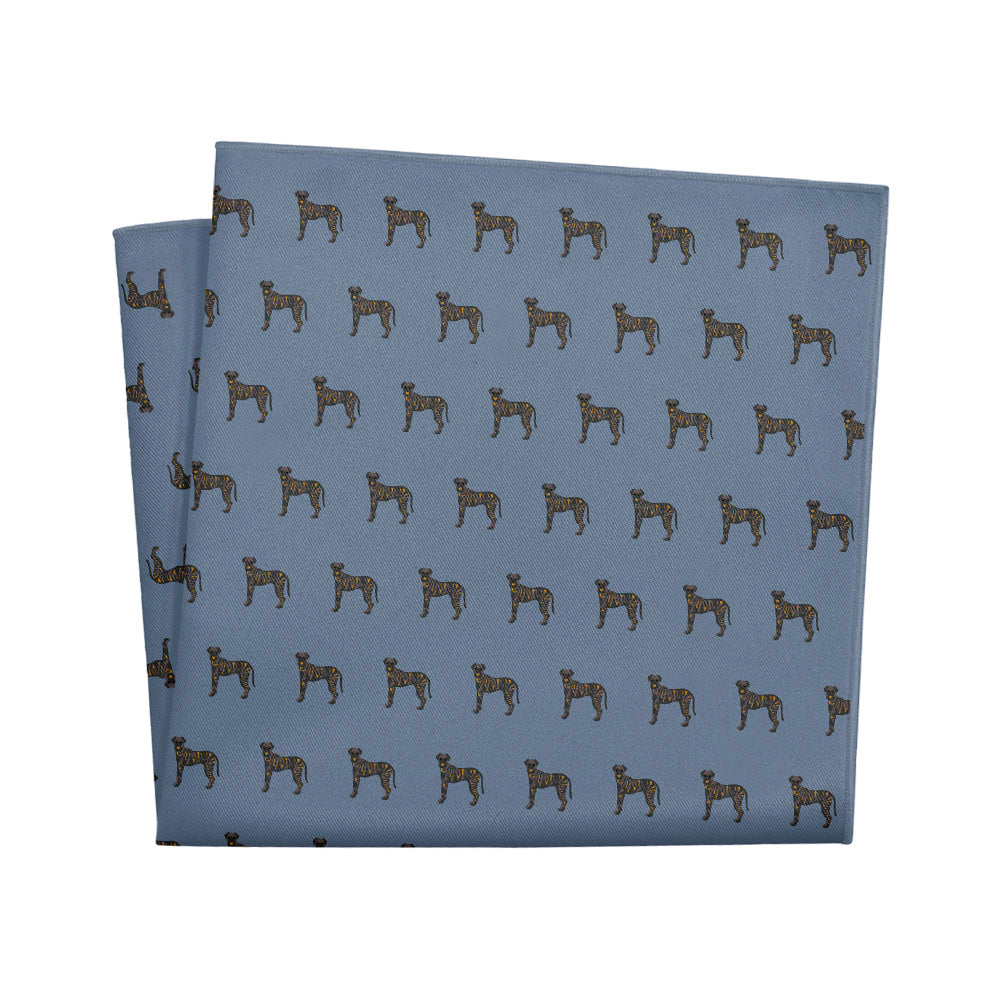 Treeing Tennessee Brindle Pocket Square - 12" Square - Knotty Tie Co.