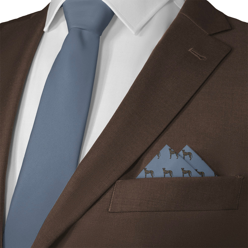 Treeing Tennessee Brindle Pocket Square - Matching Necktie- Knotty Tie Co.