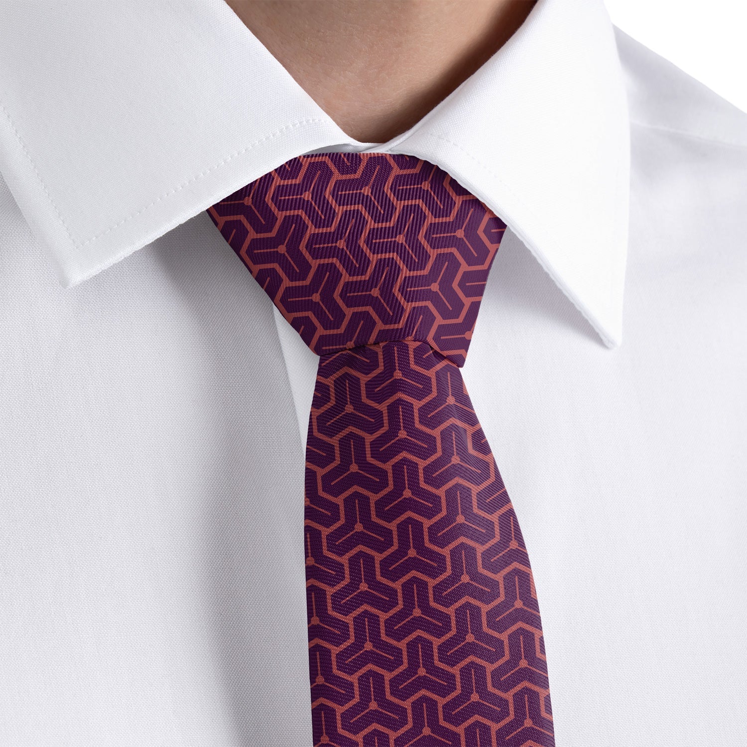 Triad Geo Necktie - Dress Shirt - Knotty Tie Co.