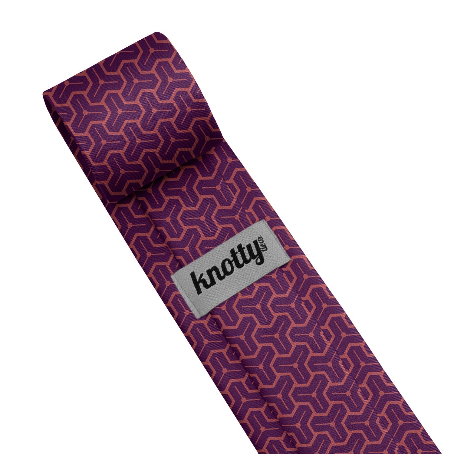Triad Geo Necktie - Tag - Knotty Tie Co.