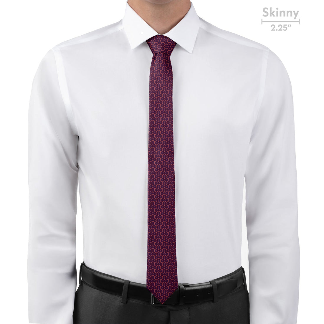Triad Geo Necktie - Skinny - Knotty Tie Co.