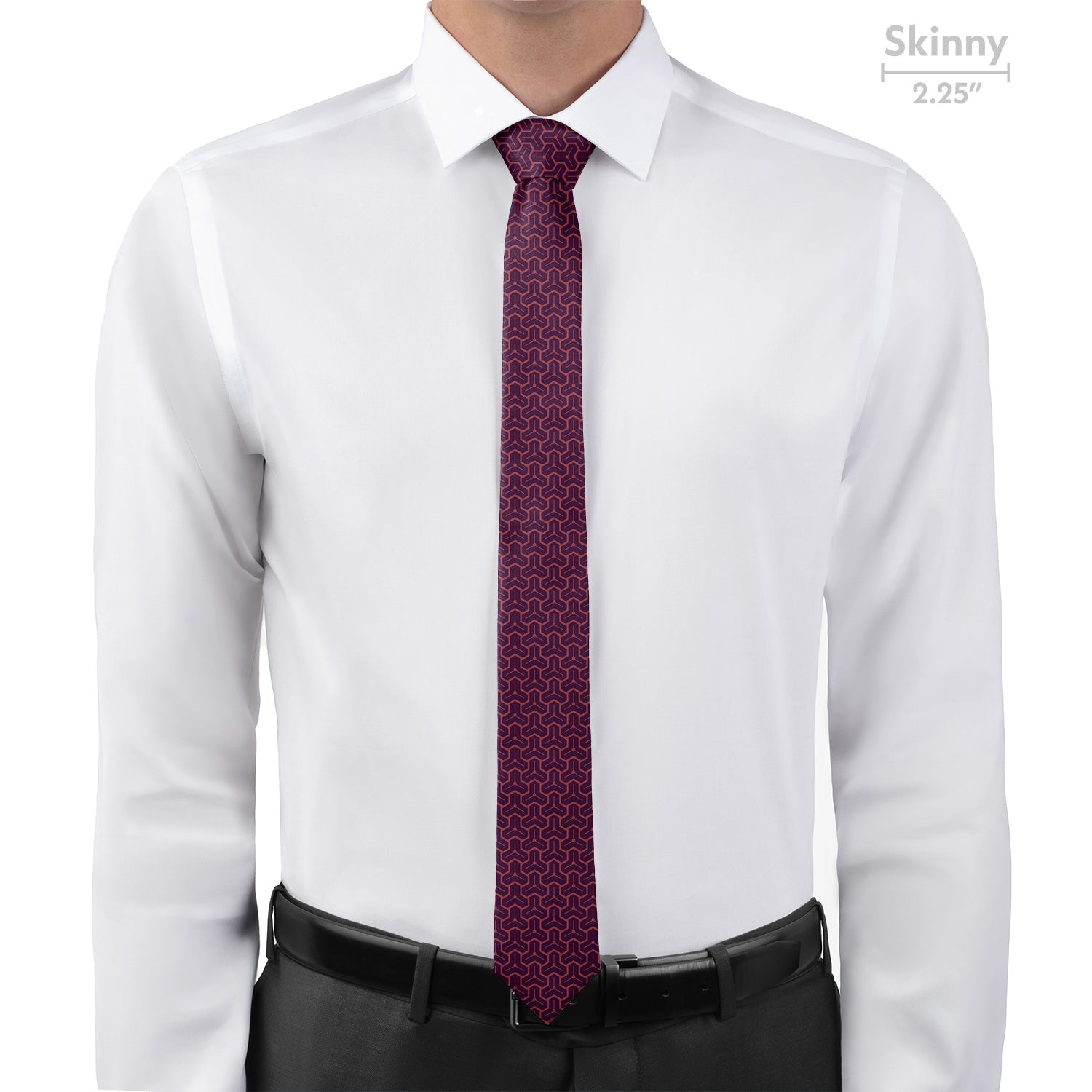 Triad Geo Necktie - Skinny - Knotty Tie Co.