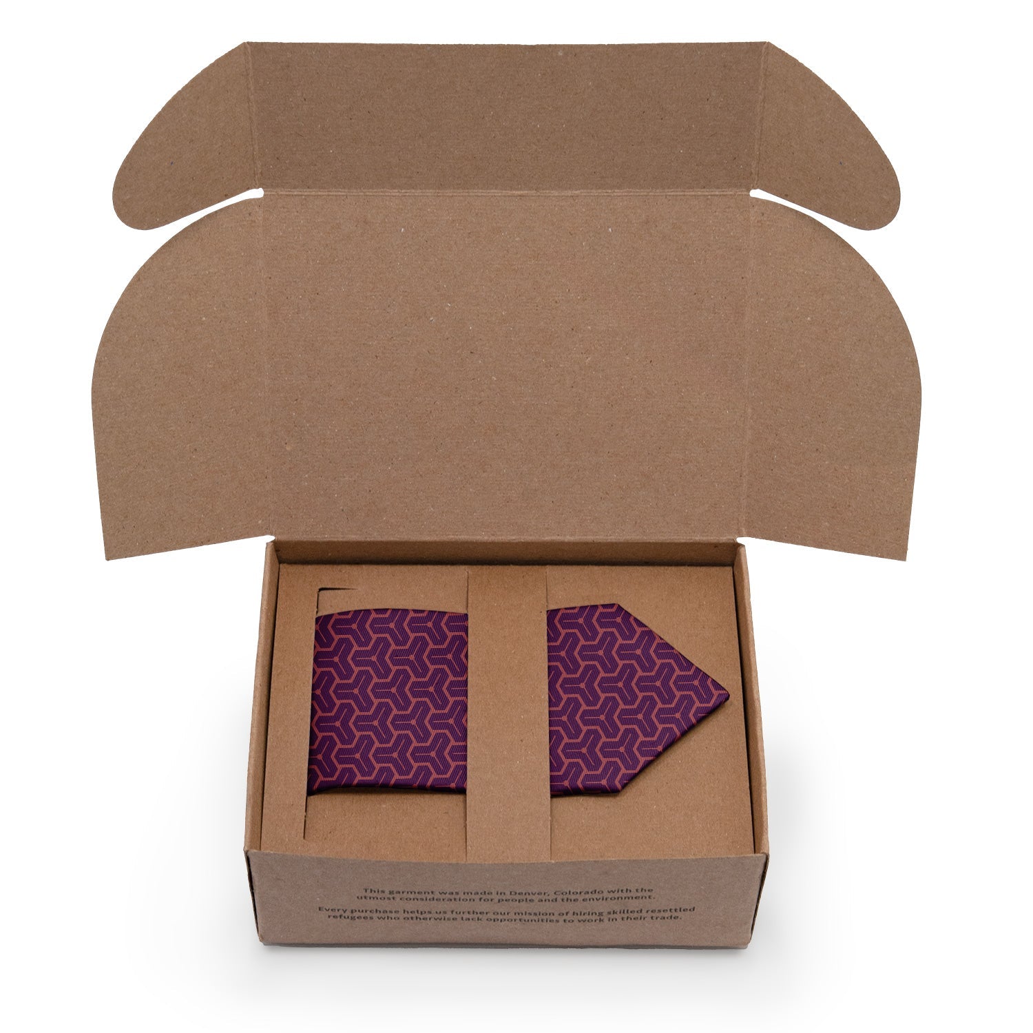 Triad Geo Necktie - Packaging - Knotty Tie Co.
