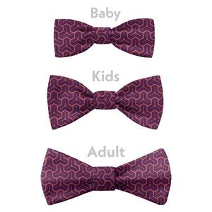 Triad Geo Bow Tie - Bow Sizes - Knotty Tie Co.