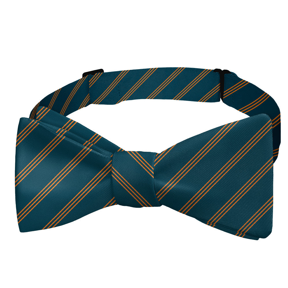 Trident Stripe Bow Tie - Self Tie Bow Tie - Knotty Tie Co.