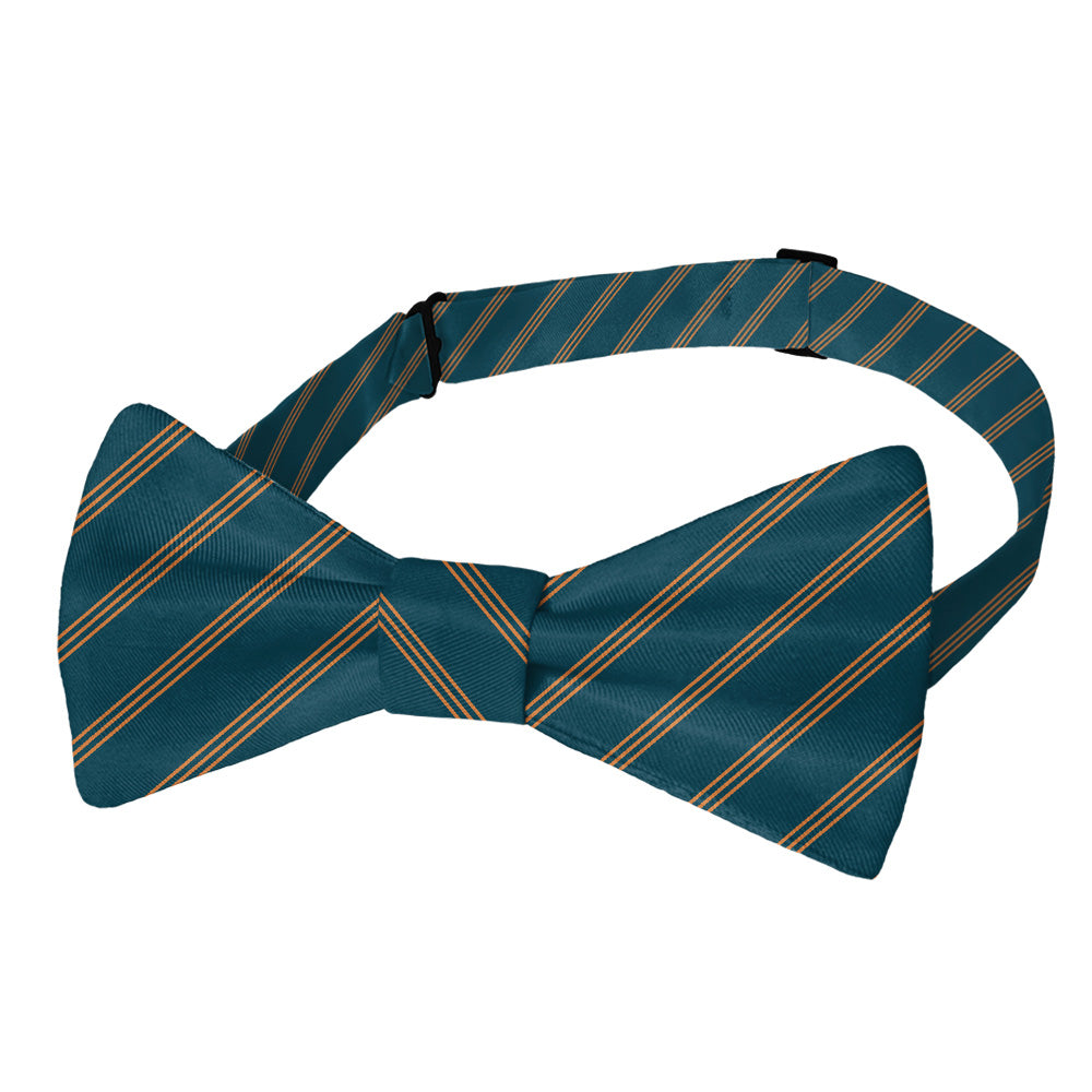 Trident Stripe Bow Tie - Pre-Tied Bow Tie - Knotty Tie Co.
