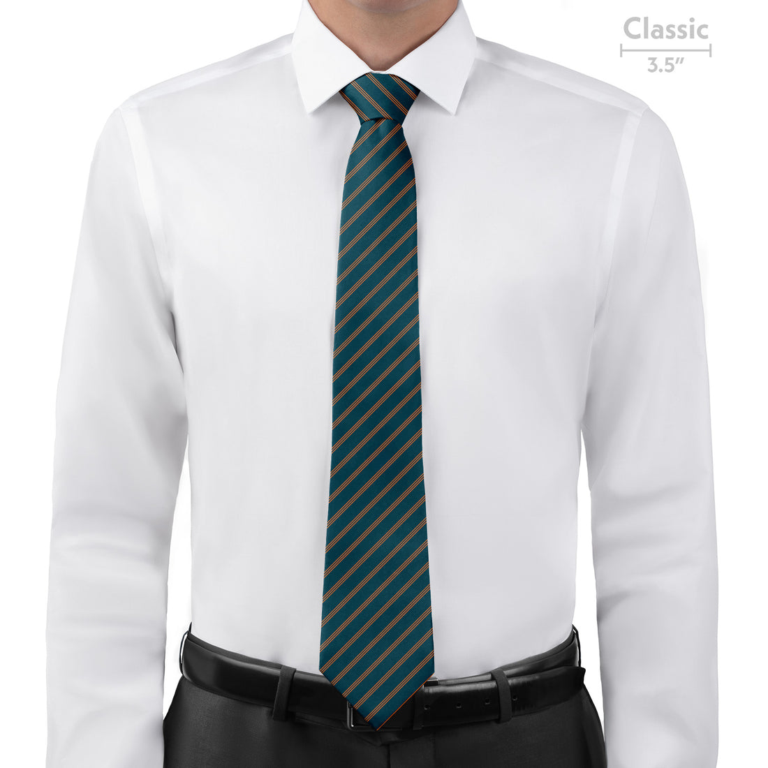 Trident Stripe Necktie - Classic  - Knotty Tie Co.