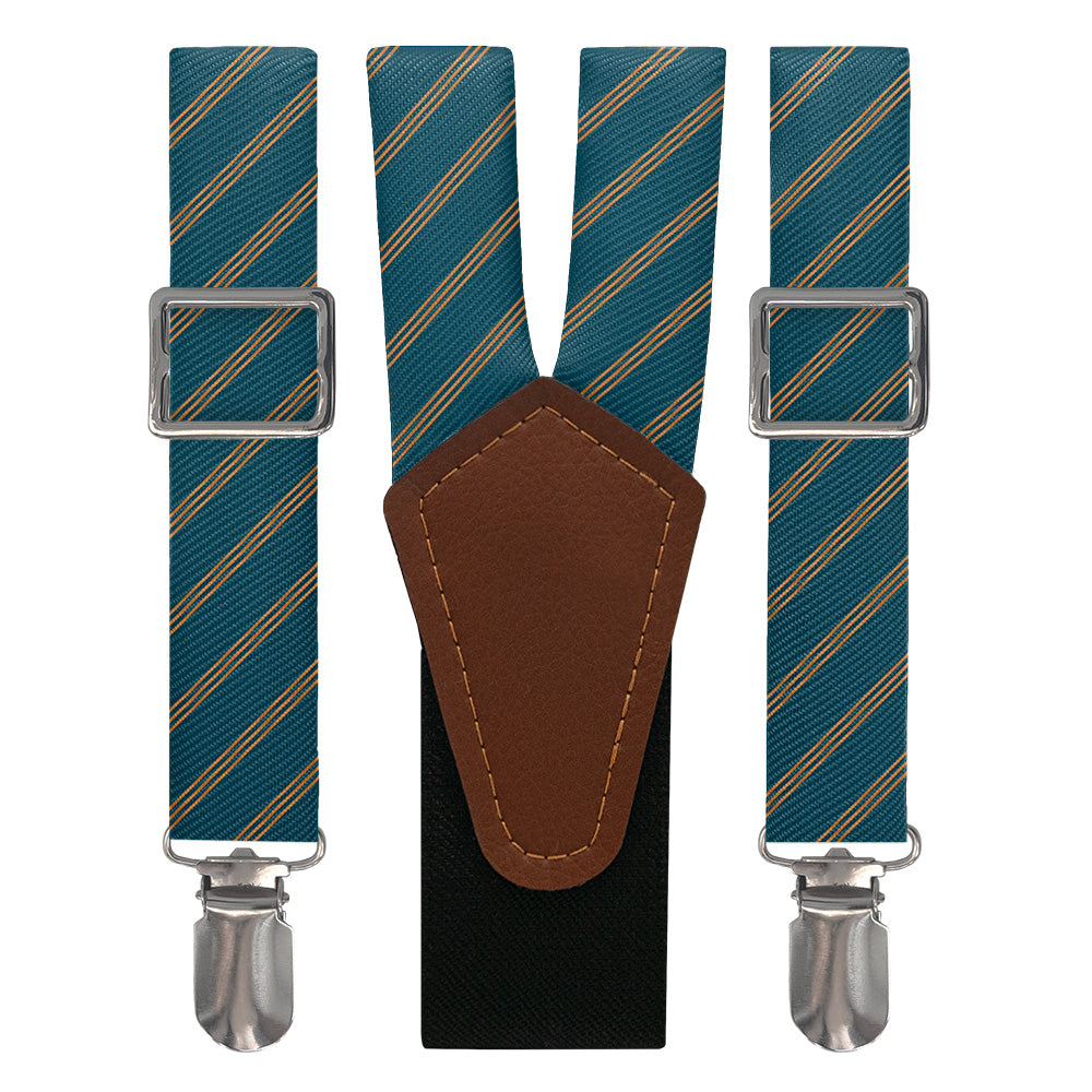 Trident Stripe Suspenders - Main View - Knotty Tie Co.
