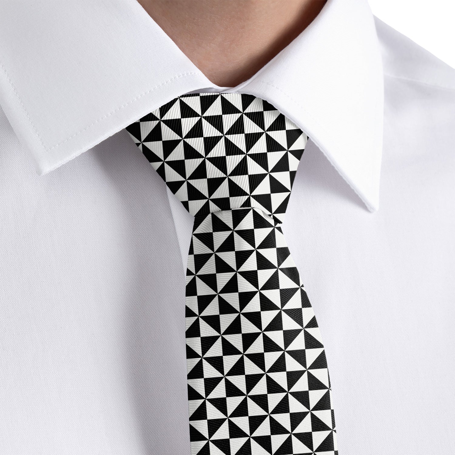 Trokut Checkered Necktie - Dress Shirt - Knotty Tie Co.
