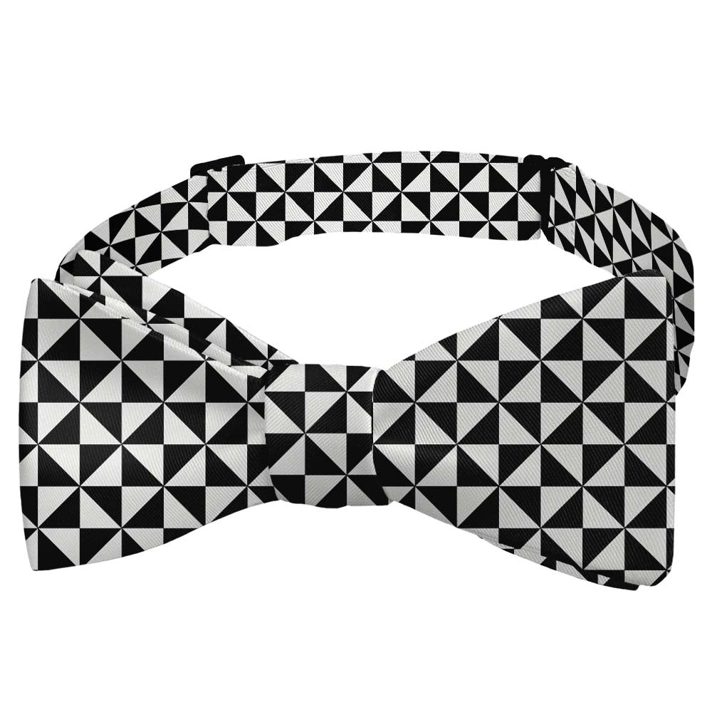 Trokut Checkered Bow Tie - Self Tie Bow Tie - Knotty Tie Co.