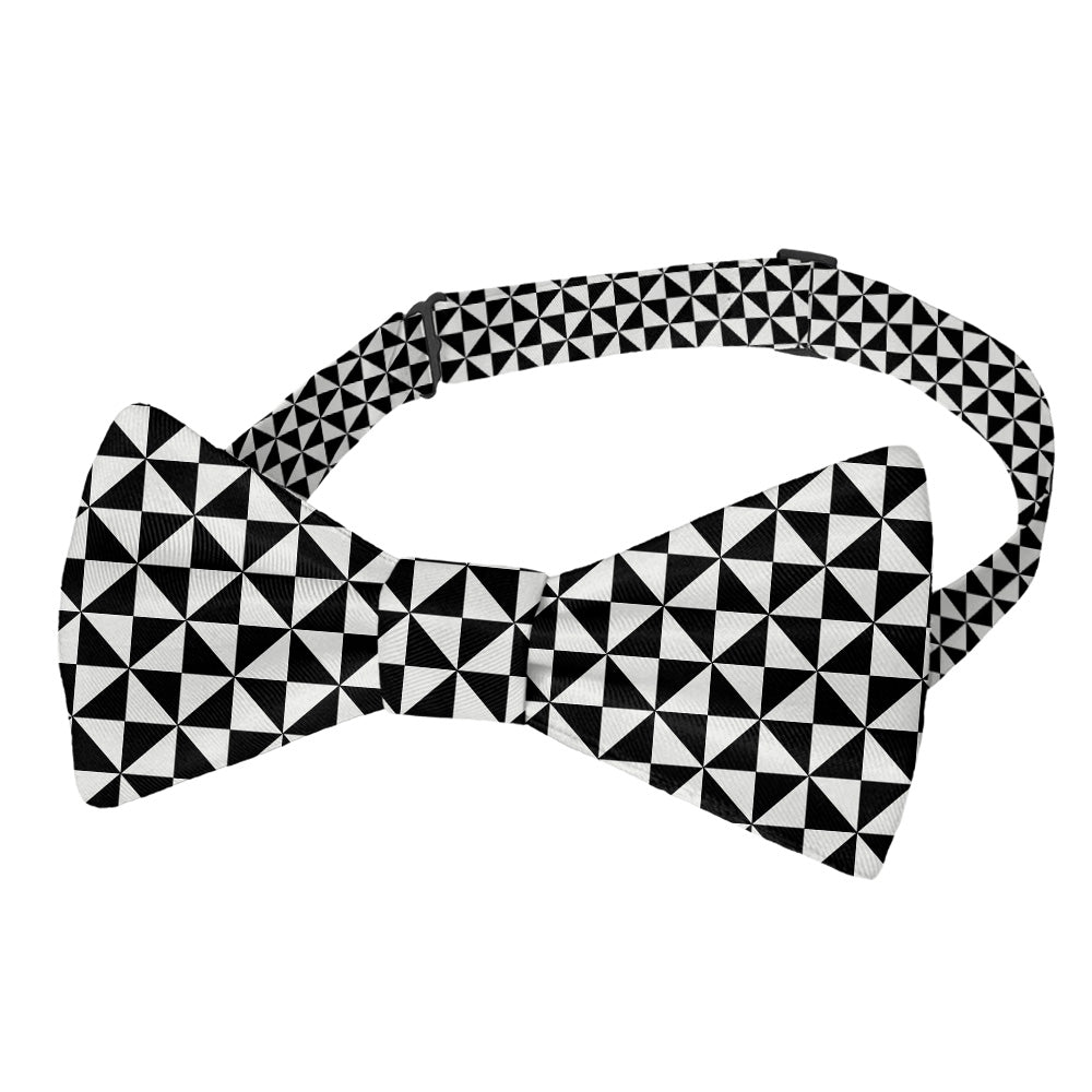 Trokut Checkered Bow Tie - Pre-Tied Bow Tie - Knotty Tie Co.