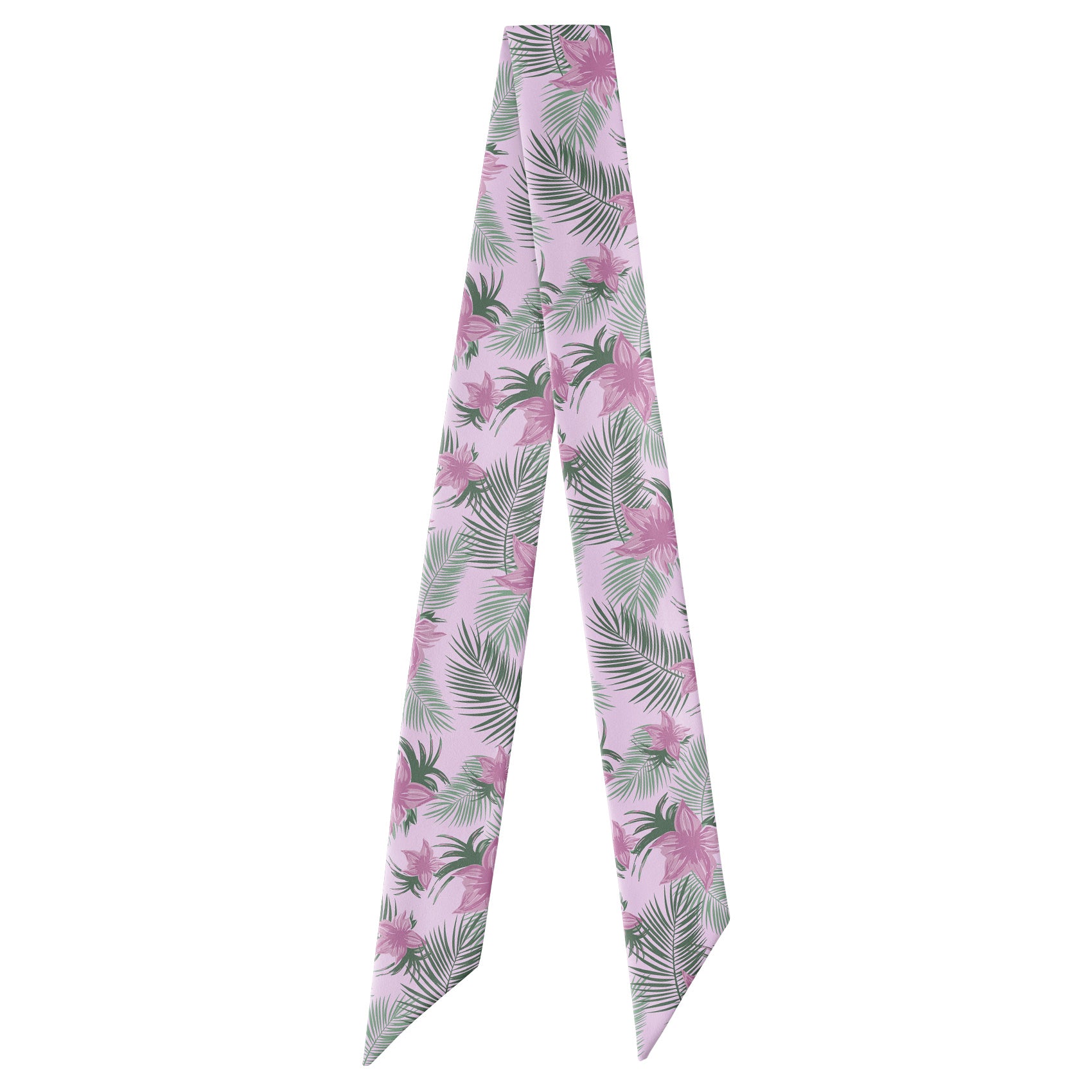 Tropical Blooms Hair Scarf - Full View of Hair Scarf - Knotty Tie Co.