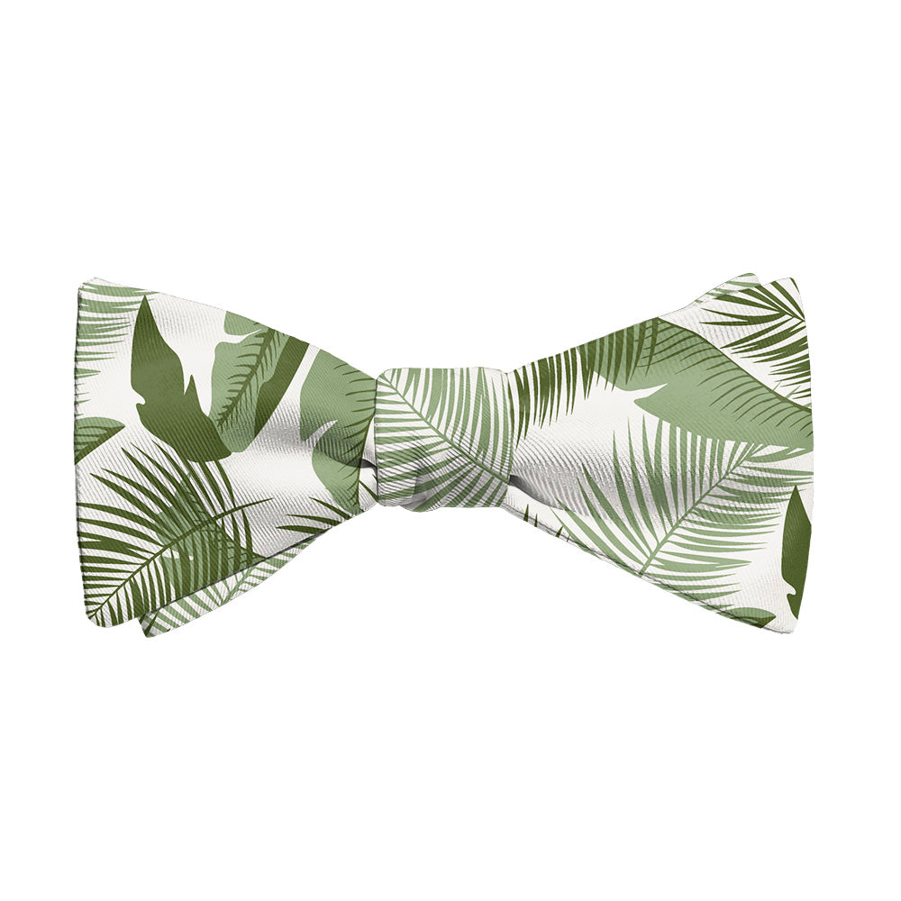 Tropical Leaves Bow Tie - Adult Standard Self-Tie 14-18" -  - Knotty Tie Co.