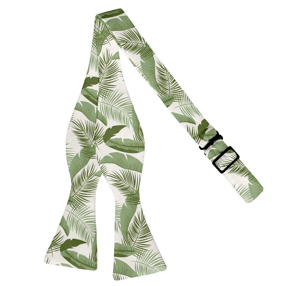 Tropical Leaves Bow Tie - Adult Extra-Long Self-Tie 18-21" -  - Knotty Tie Co.