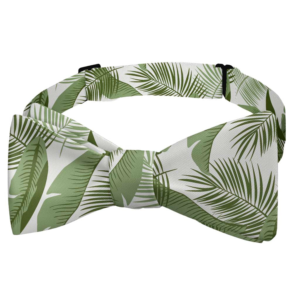 Tropical Leaves Bow Tie - Self Tie Bow Tie - Knotty Tie Co.