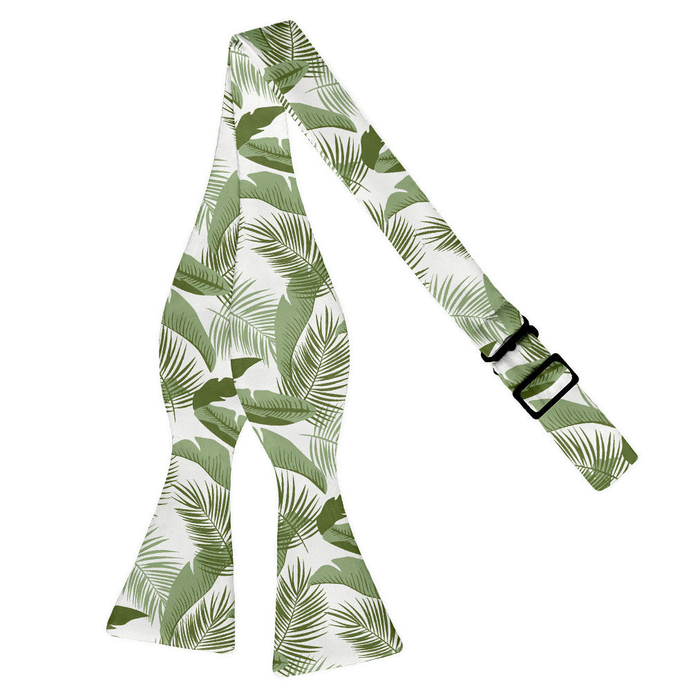 Tropical Leaves Bow Tie - Self Tie Flat - Knotty Tie Co.