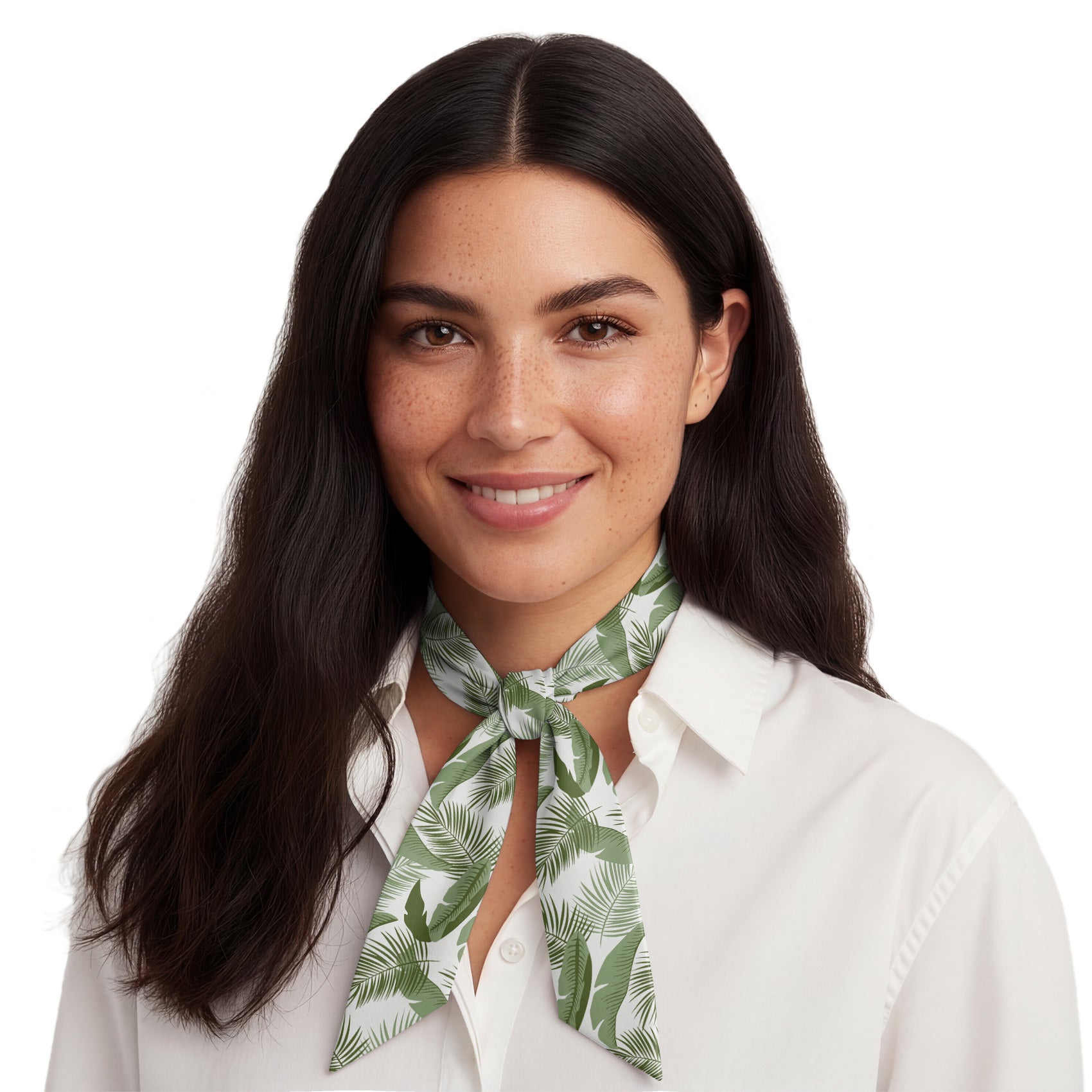 Tropical Leaves Hair Scarf - Neck Scarves - Knotty Tie Co.