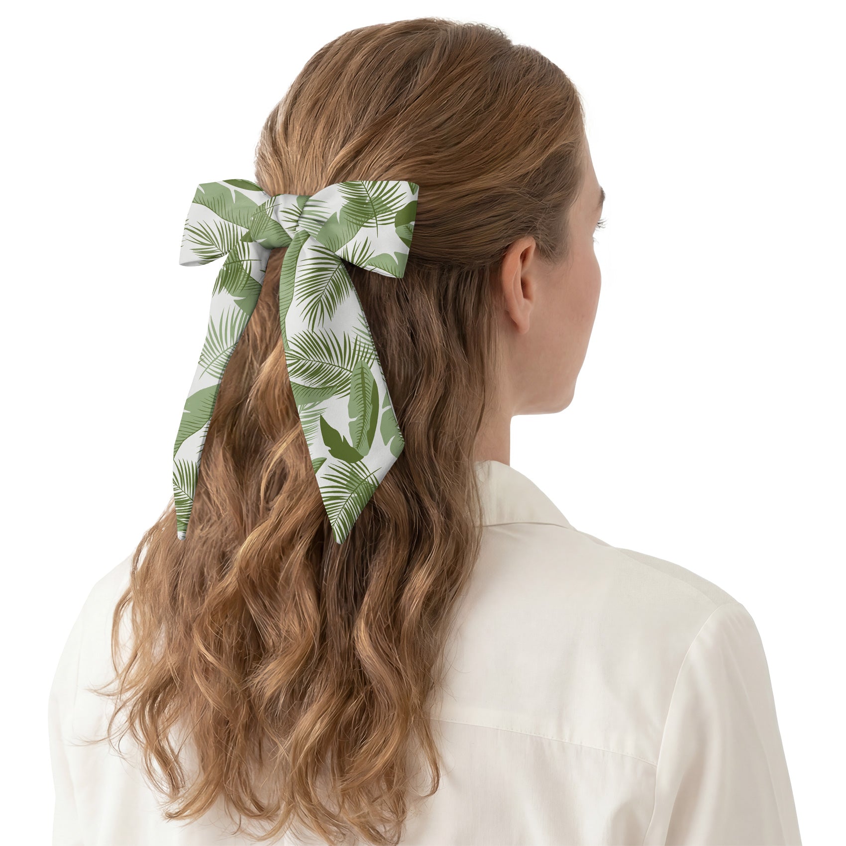 Tropical Leaves Hair Scarf - Hair Scarf - Knotty Tie Co.