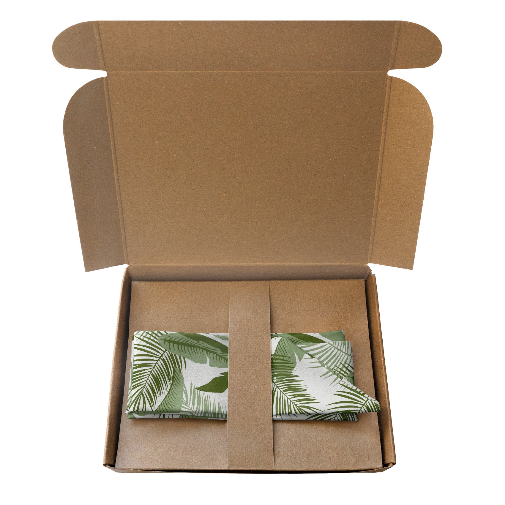 Tropical Leaves Hair Scarf - Packaging - Knotty Tie Co.