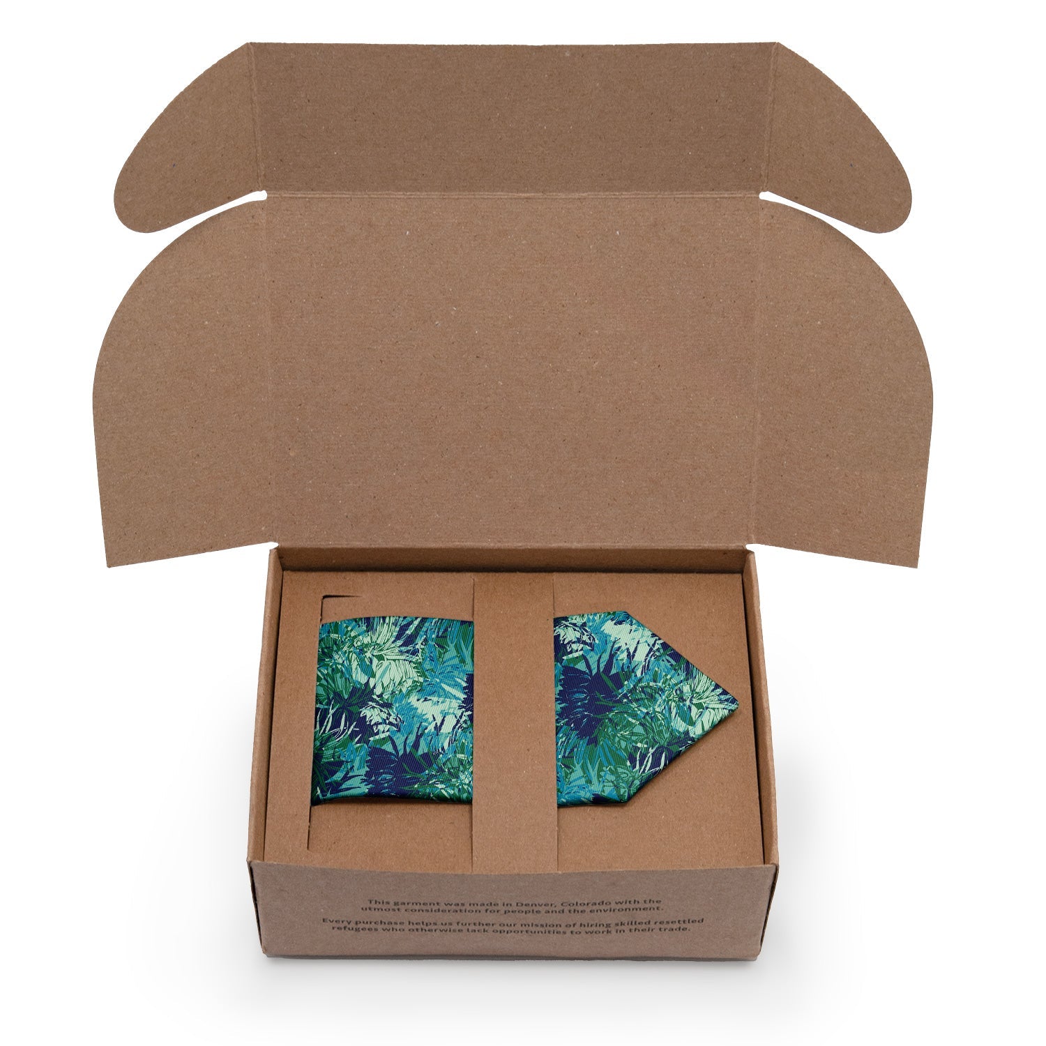 Tropics Floral Necktie - Packaging - Knotty Tie Co.