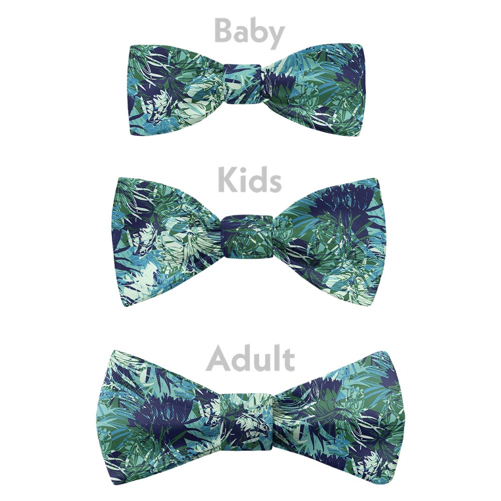 Tropics Floral Bow Tie - Bow Sizes - Knotty Tie Co.