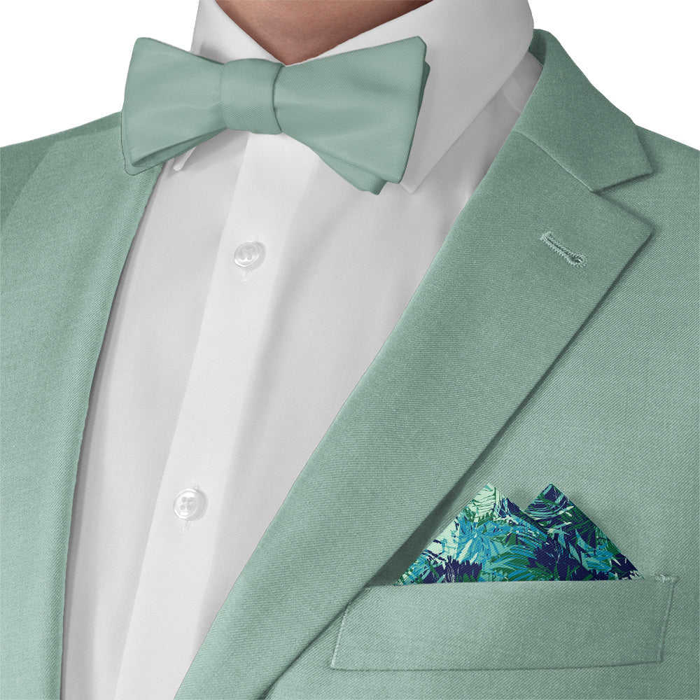 Tropics Floral Pocket Square - Matching Bow Tie - Knotty Tie Co.