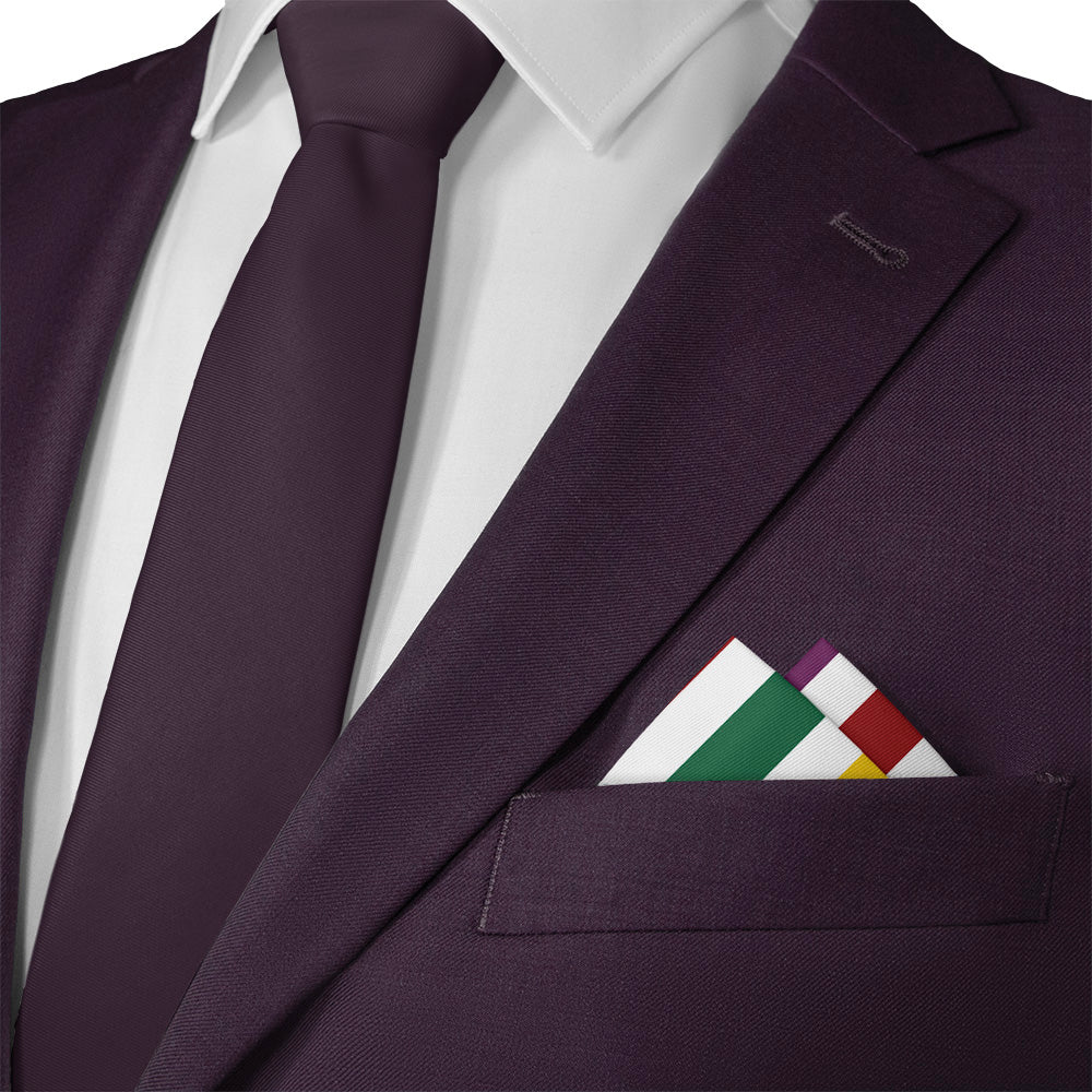 Tutti Frutti Pocket Square - Matching Necktie- Knotty Tie Co.