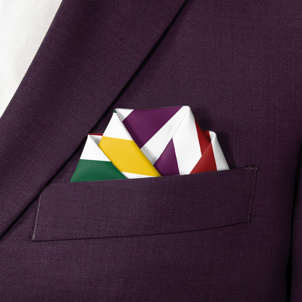 Tutti Frutti Pocket Square - Scalloped Fold - Knotty Tie Co.