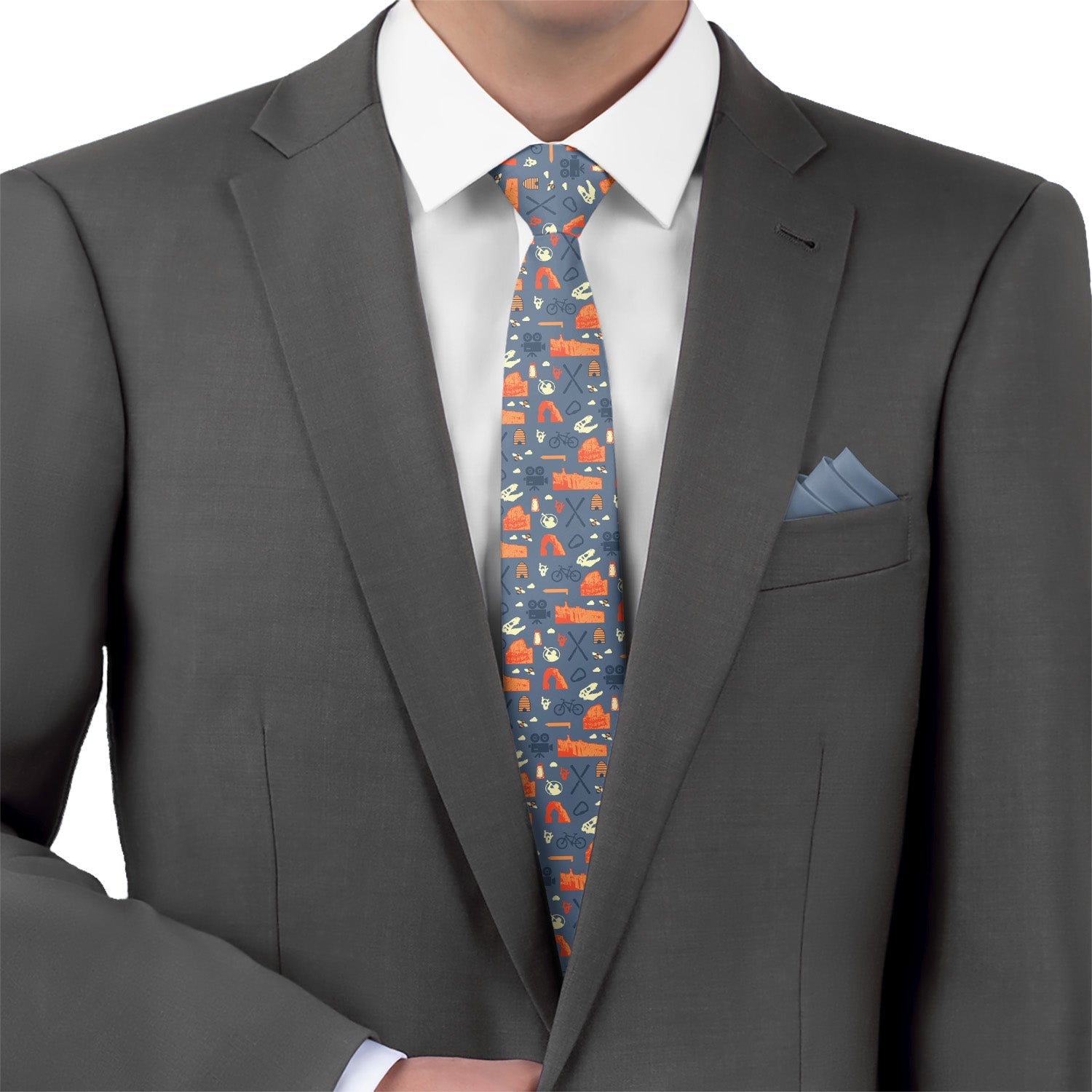 Utah State Heritage Necktie - Matching Pocket Square - Knotty Tie Co.
