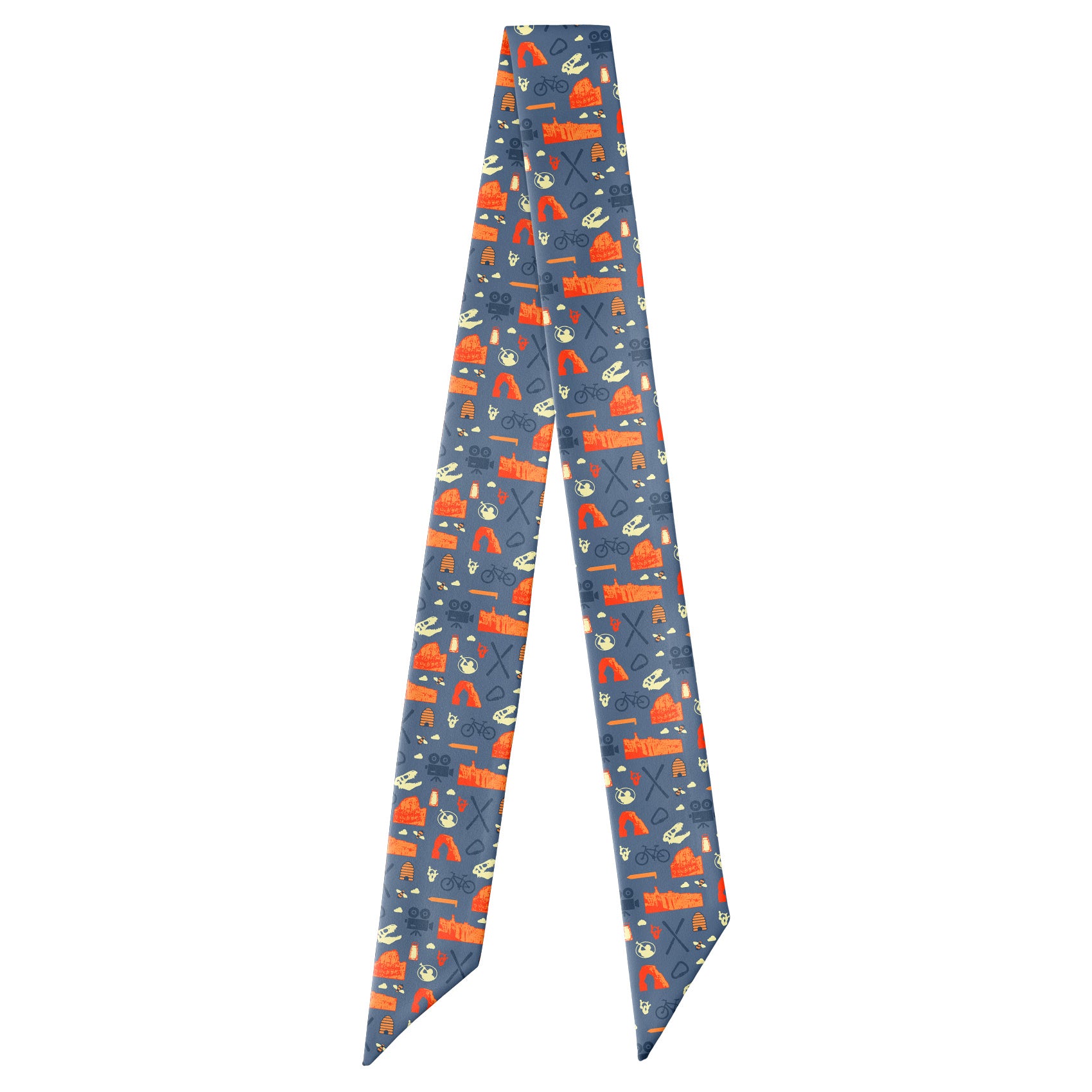 Utah State Heritage Hair Scarf - Full View of Hair Scarf - Knotty Tie Co.
