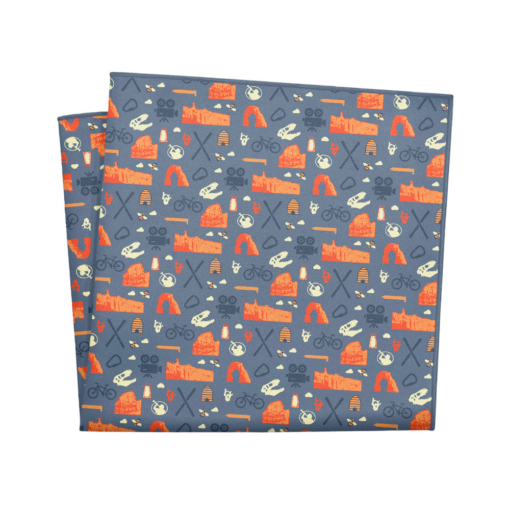 Utah State Heritage Pocket Square - 12" Square - Knotty Tie Co.