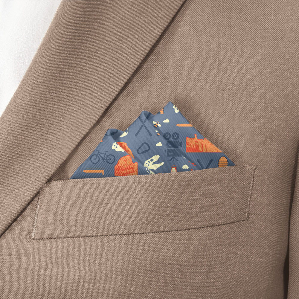 Utah State Heritage Pocket Square - Stairs Fold - Knotty Tie Co.