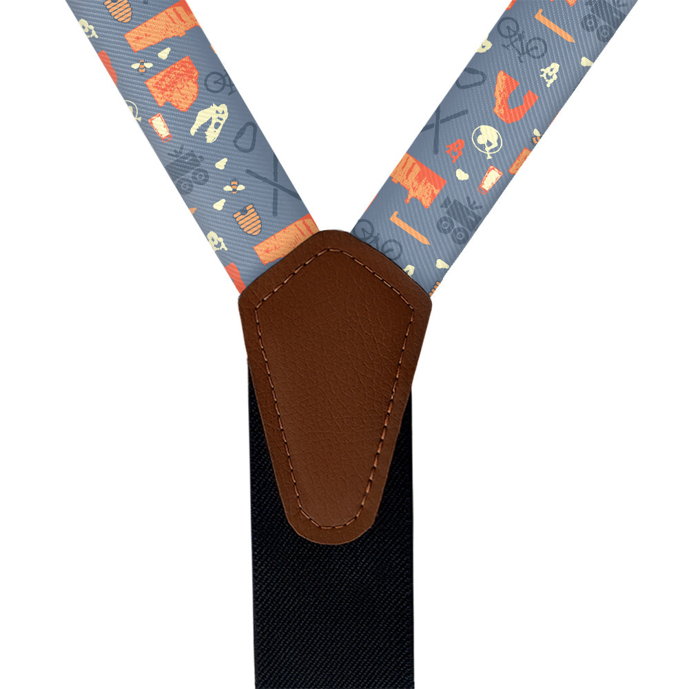 Utah State Heritage Suspenders - Vegan Leather Y-Back - Knotty Tie Co.