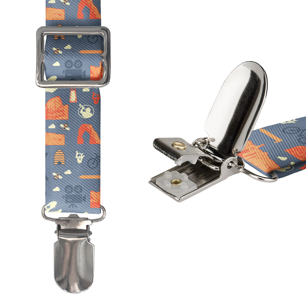 Utah State Heritage Suspenders - Hardware and Strap - Knotty Tie Co.
