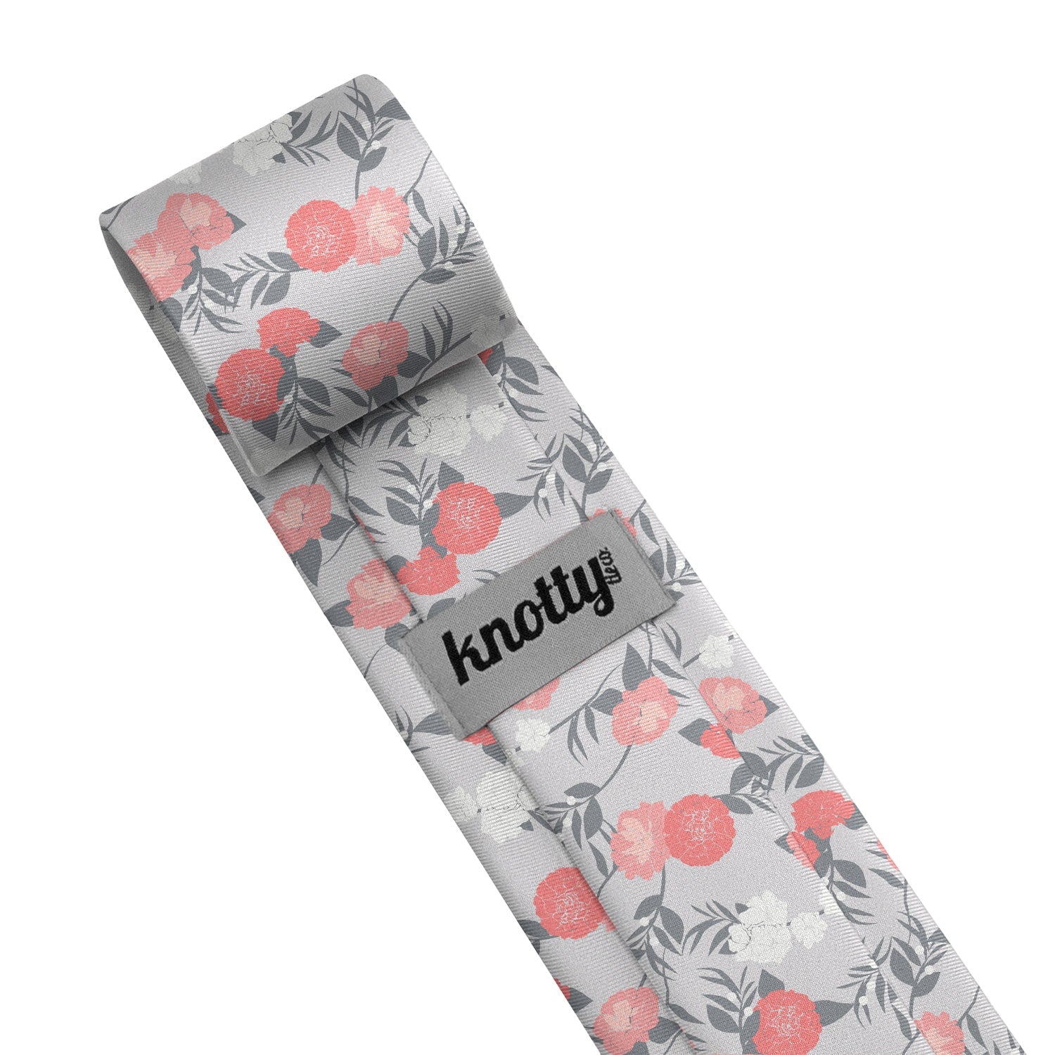 Valencia Floral Necktie - Tag - Knotty Tie Co.