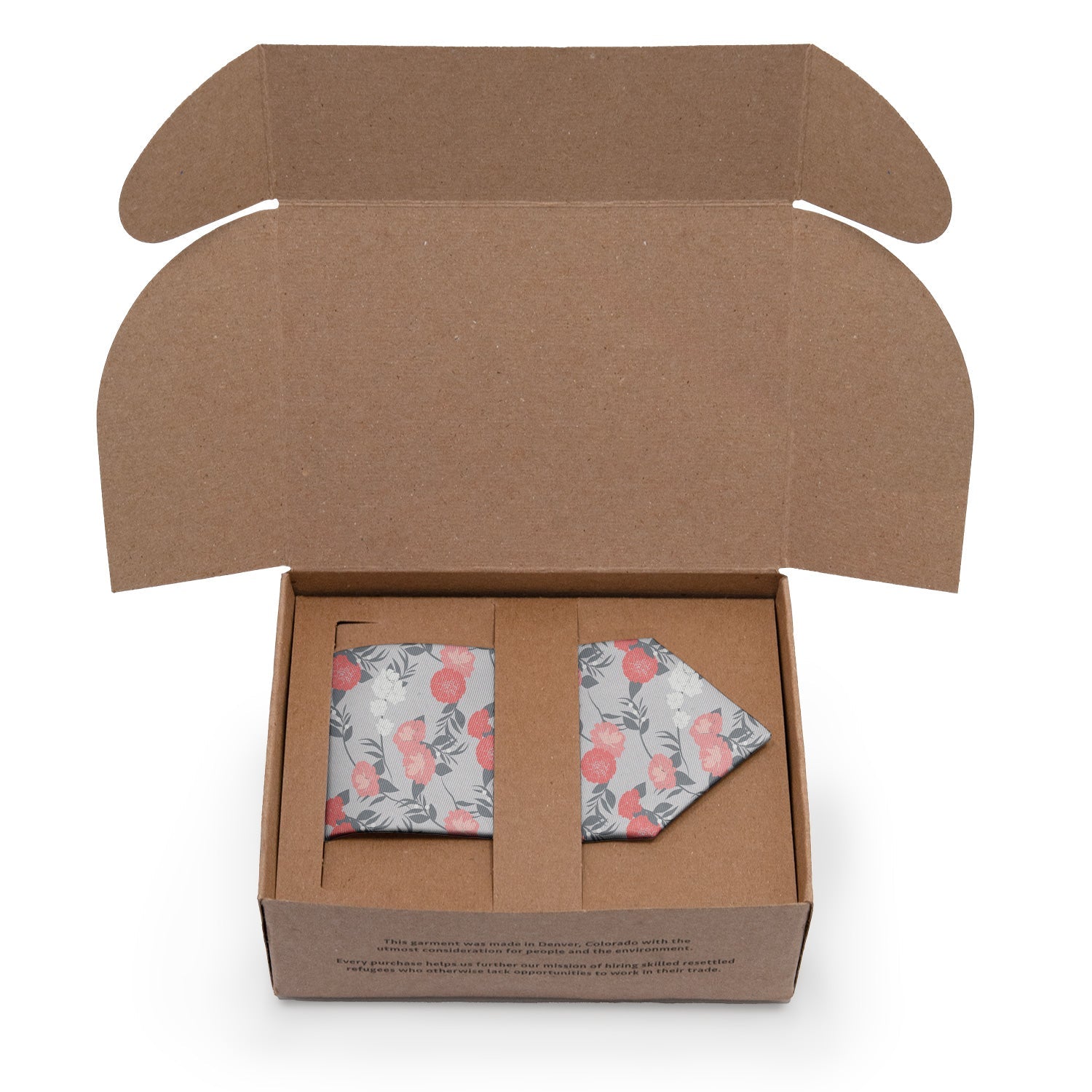Valencia Floral Necktie - Packaging - Knotty Tie Co.