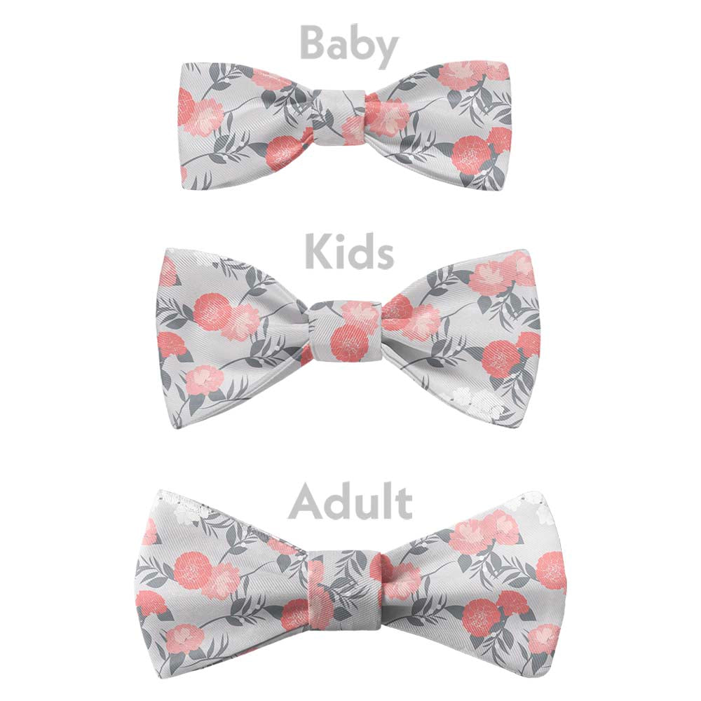 Valencia Floral Bow Tie - Bow Sizes - Knotty Tie Co.