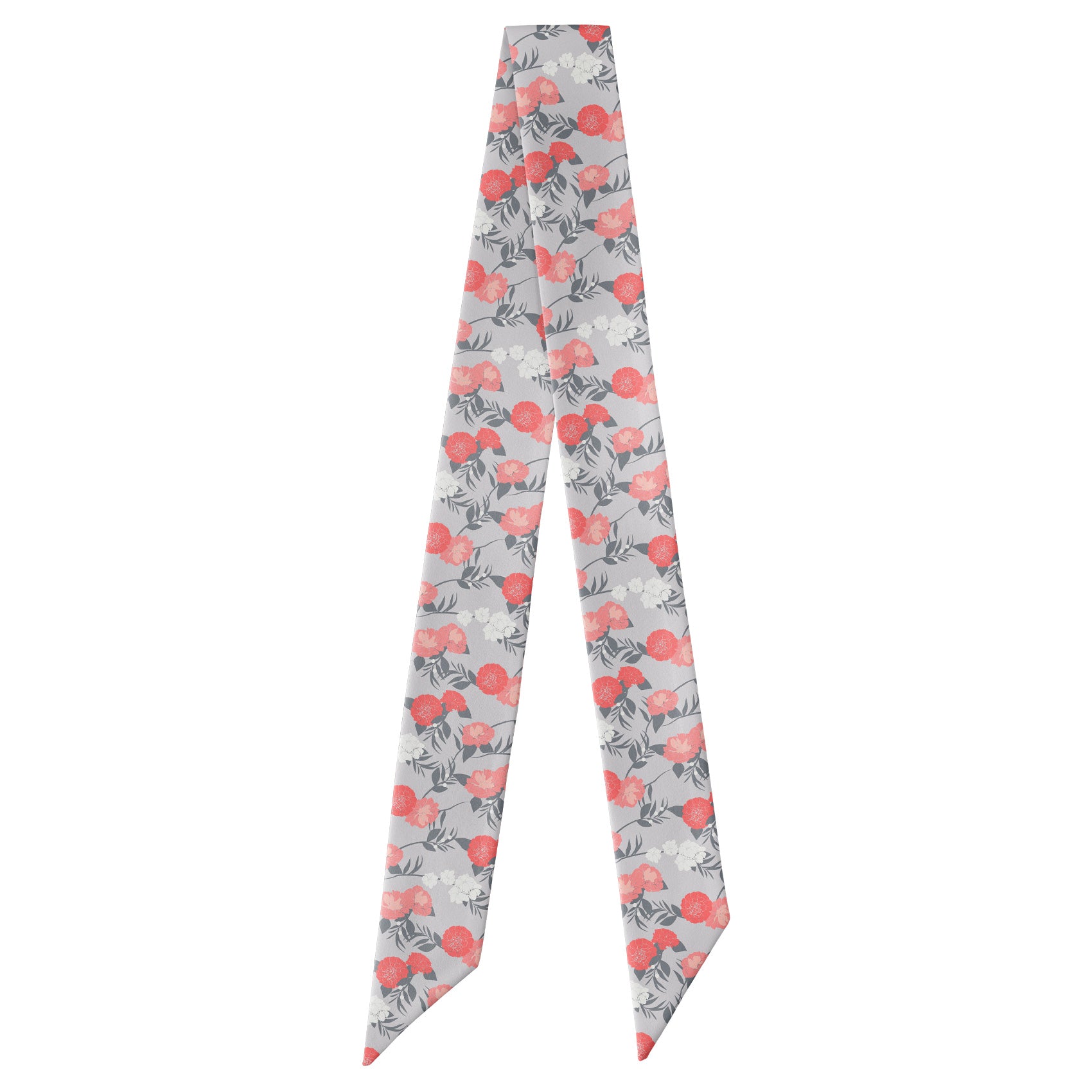 Valencia Floral Hair Scarf - Full View of Hair Scarf - Knotty Tie Co.