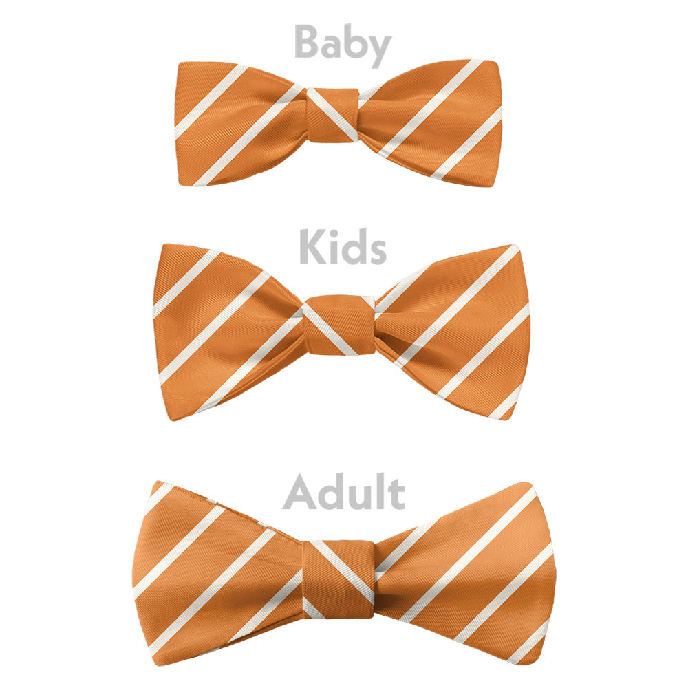 Varsity Stripe Bow Tie - Bow Sizes - Knotty Tie Co.