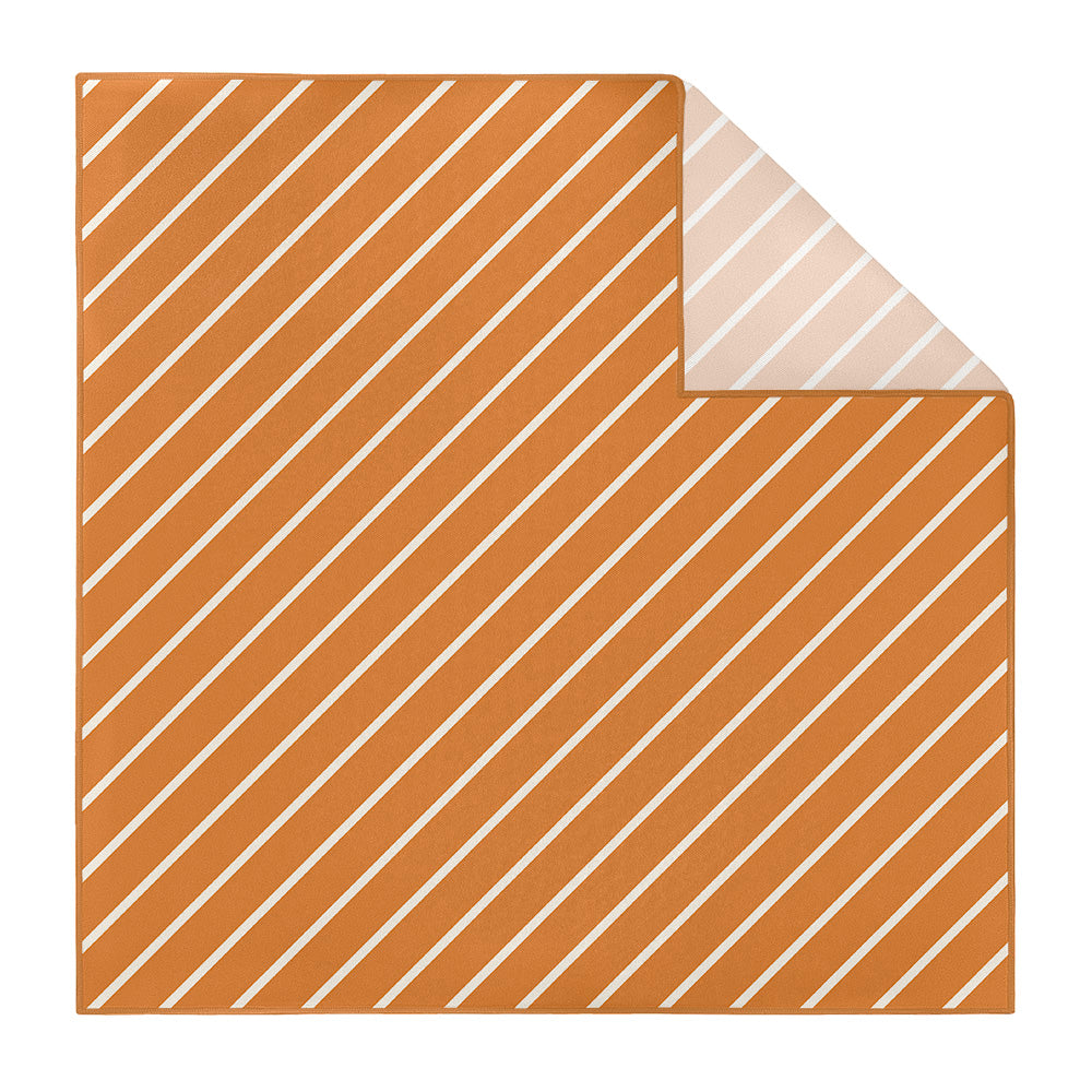 Varsity Stripe Pocket Square - Printed - Knotty Tie Co.