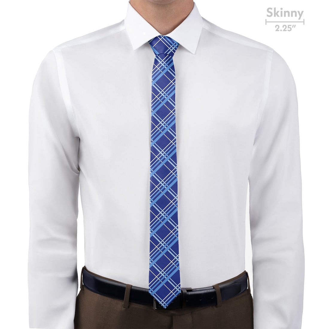 Vegas Plaid Necktie - Skinny - Knotty Tie Co.