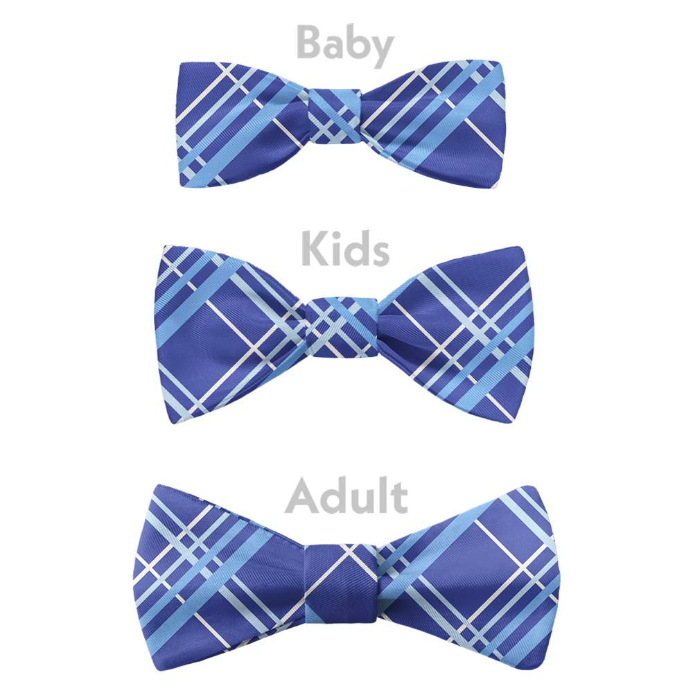 Vegas Plaid Bow Tie - Bow Sizes - Knotty Tie Co.