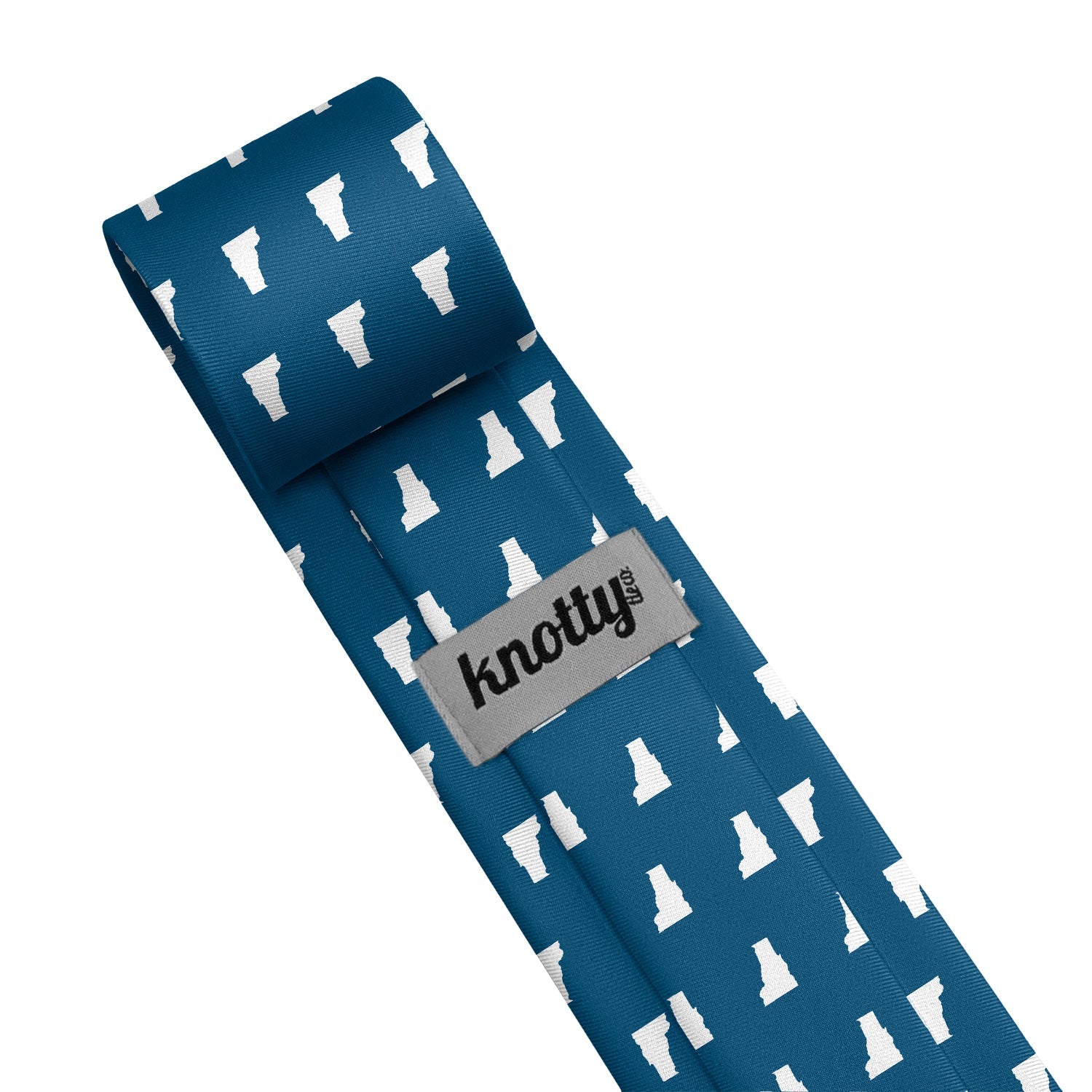 Vermont State Outline Necktie - Tag - Knotty Tie Co.