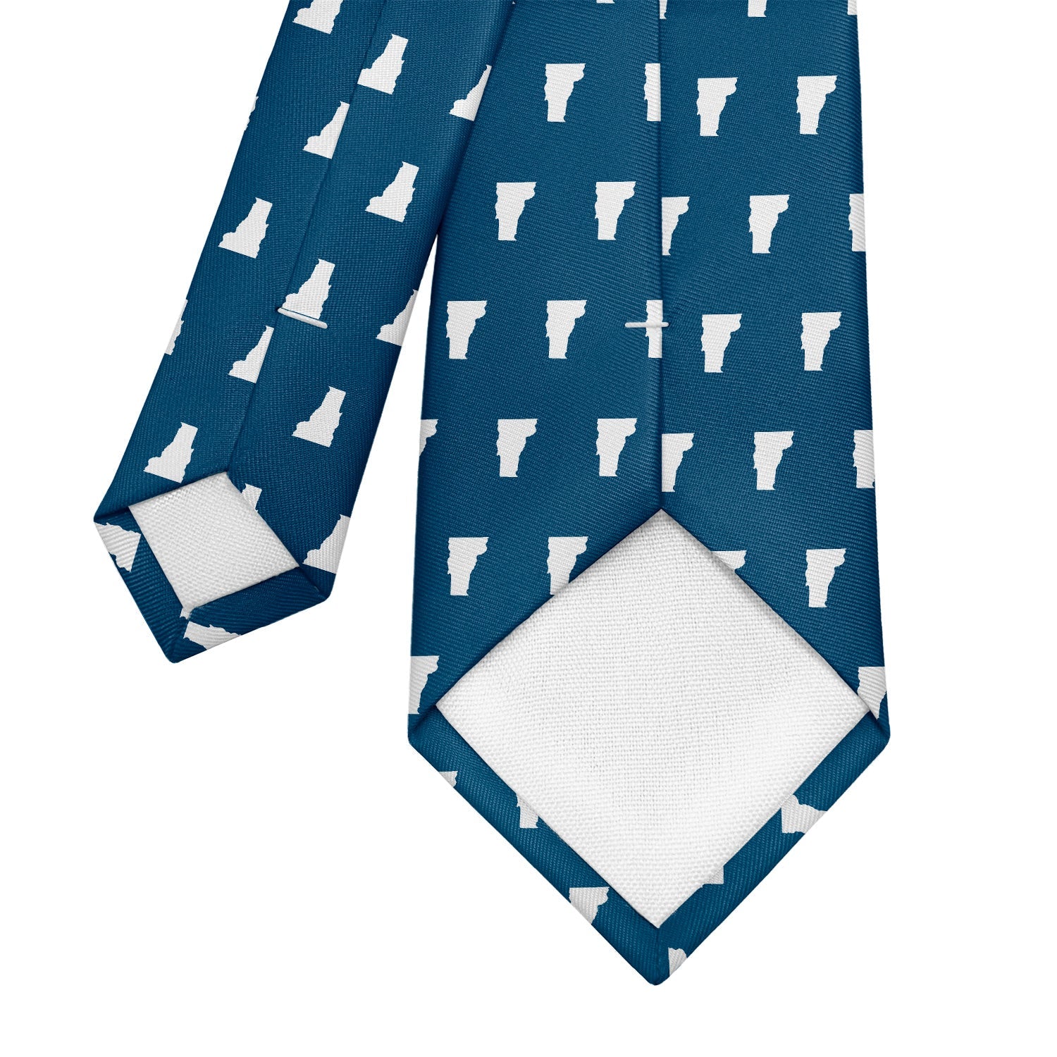 Vermont State Outline Necktie - Tipping - Knotty Tie Co.