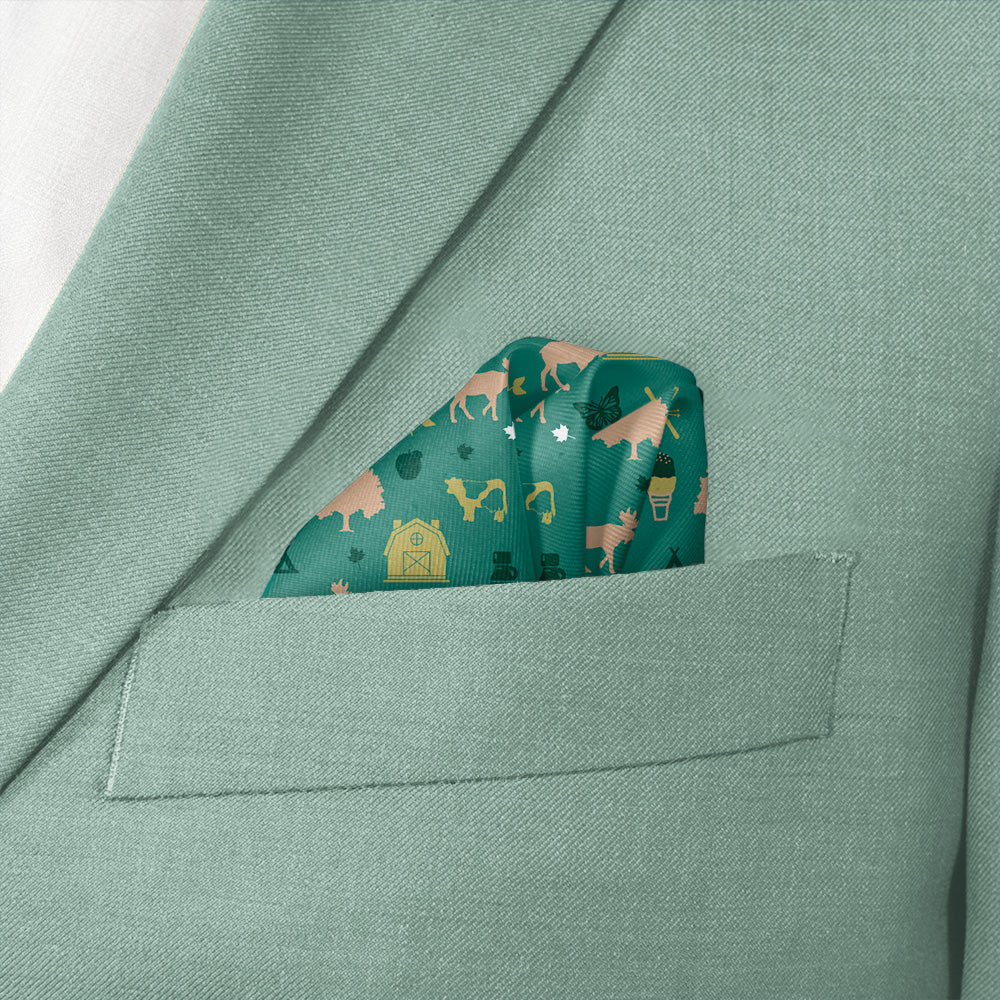 Vermont State Heritage Pocket Square - Wave Fold - Knotty Tie Co.